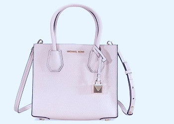 Michael Kors Mercer Crossbody Bag Medium Soft Pink in Saffiano Leather with  Gold-tone - US